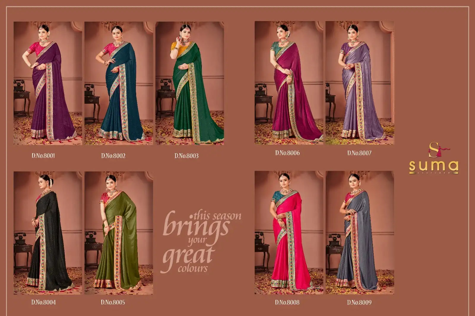 SUMA Designer Saree With Black Rangoli Showcases Exquisite Craftsmanship And Elegant Design